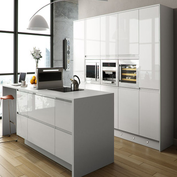 White Glossy Kitchen Cabinets - Kitchen & Bath Warehouse