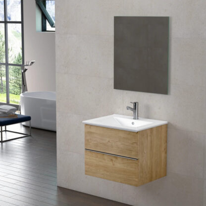 Wall Vanities Honey Wood Color