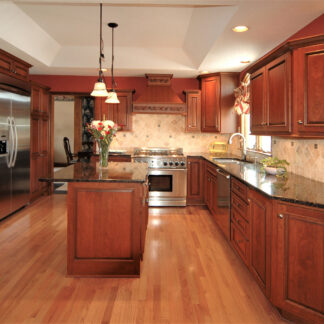 Natural Wood Look Kitchen Cabinets