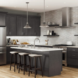 Gray Shaker Kitchen Cabinets